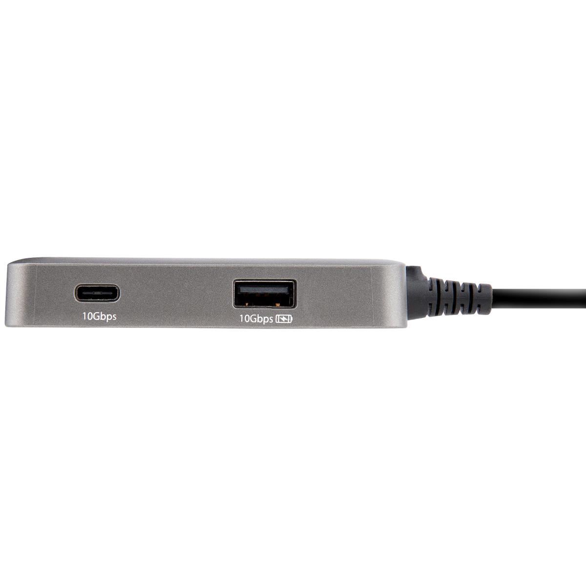 STARTECH.COM USB C Multiport Adapter - USB-c To 4k 60hz Hdmi 2.0 100w Power Delivery Pass-through - 3-port 10gbps