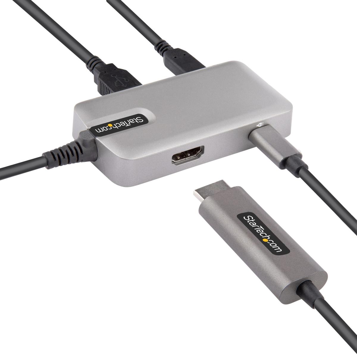 STARTECH.COM USB C Multiport Adapter - USB-c To 4k 60hz Hdmi 2.0 100w Power Delivery Pass-through - 3-port 10gbps