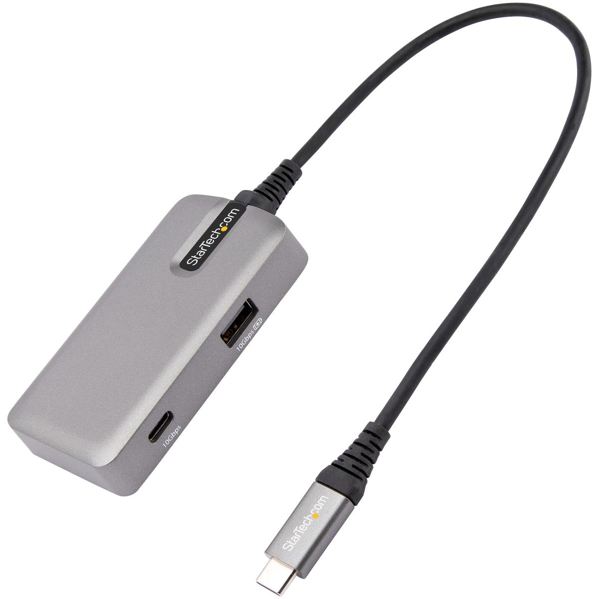 STARTECH.COM USB C Multiport Adapter - USB-c To 4k 60hz Hdmi 2.0 100w Power Delivery Pass-through - 3-port 10gbps