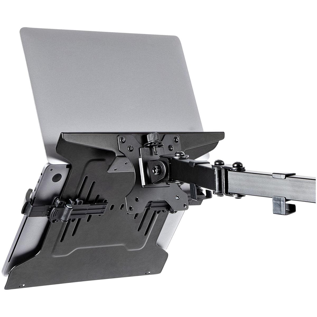 STARTECH.COM Vesa Laptop Tray - Adjustable Monitor Arm Laptop Tray Secures Notebooks (4.5kg 9.9lb) - 75x75 100x10