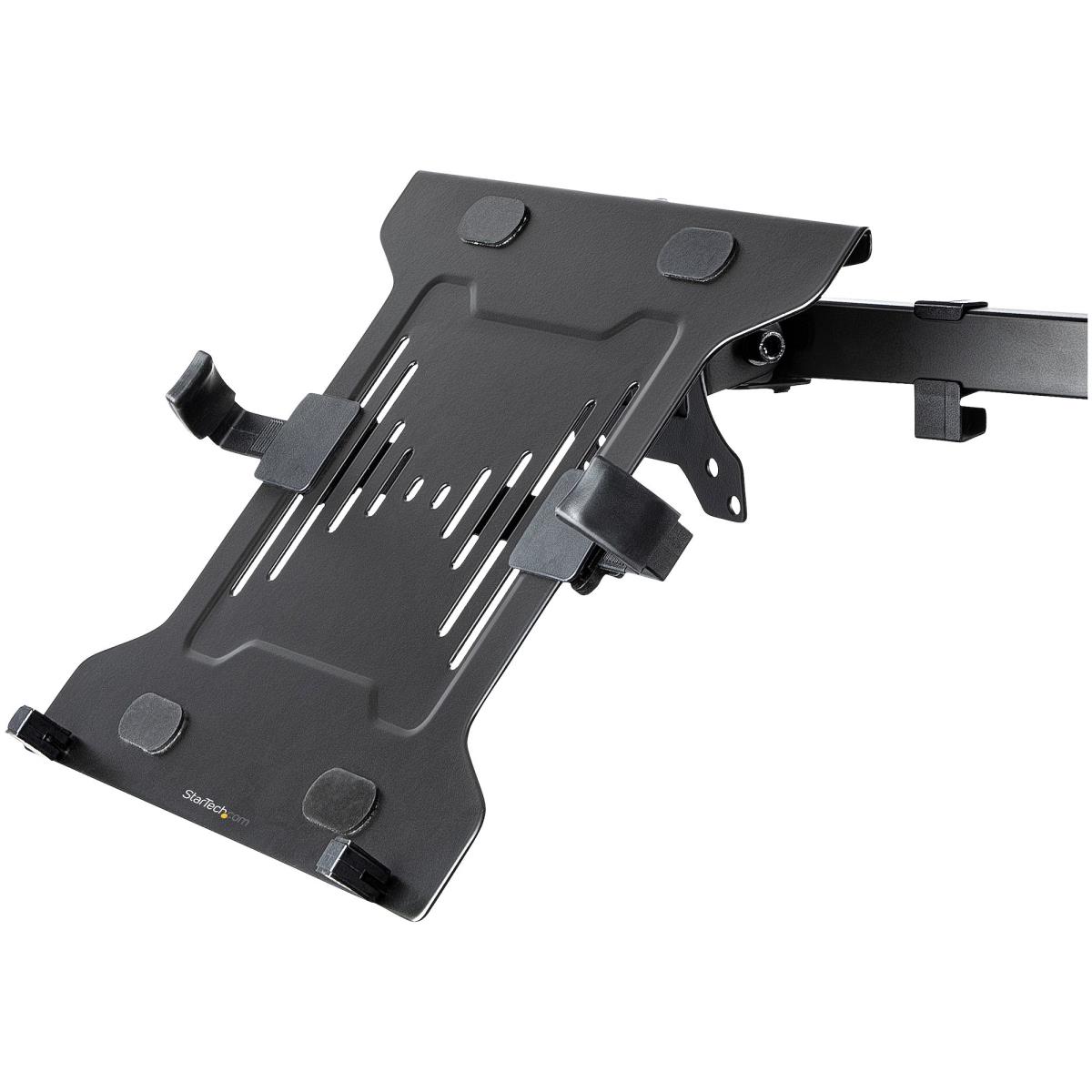 STARTECH.COM Vesa Laptop Tray - Adjustable Monitor Arm Laptop Tray Secures Notebooks (4.5kg 9.9lb) - 75x75 100x10