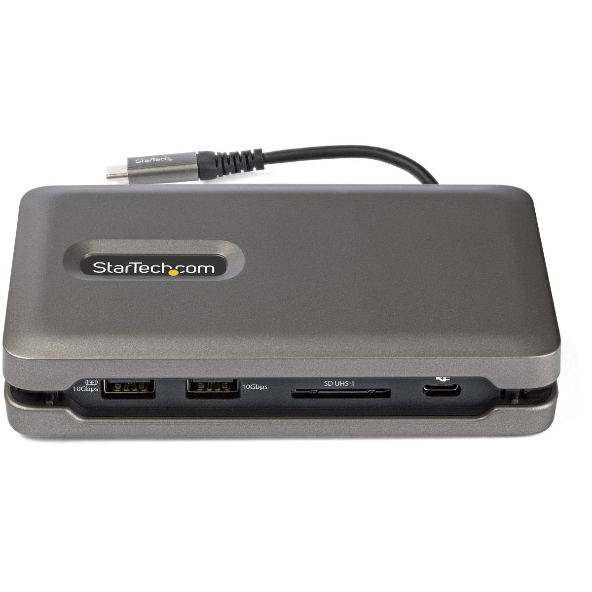 STARTECH.COM USB C Multiport Adapter - USB C To 4k 60hz Hdmi 2.0 - 2-port 10gbps USB Hub