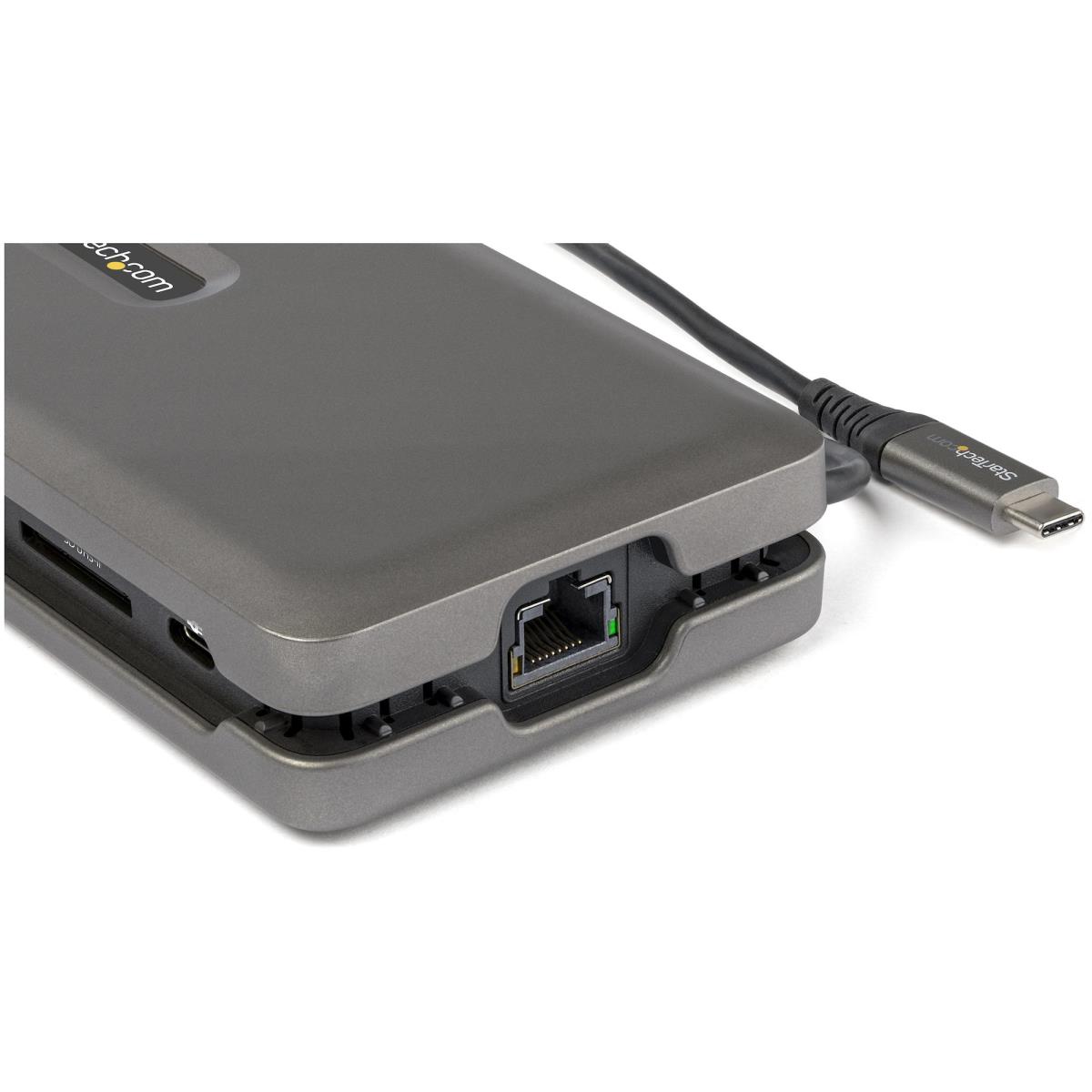 STARTECH.COM USB C Multiport Adapter - USB C To 4k 60hz Hdmi 2.0 - 2-port 10gbps USB Hub