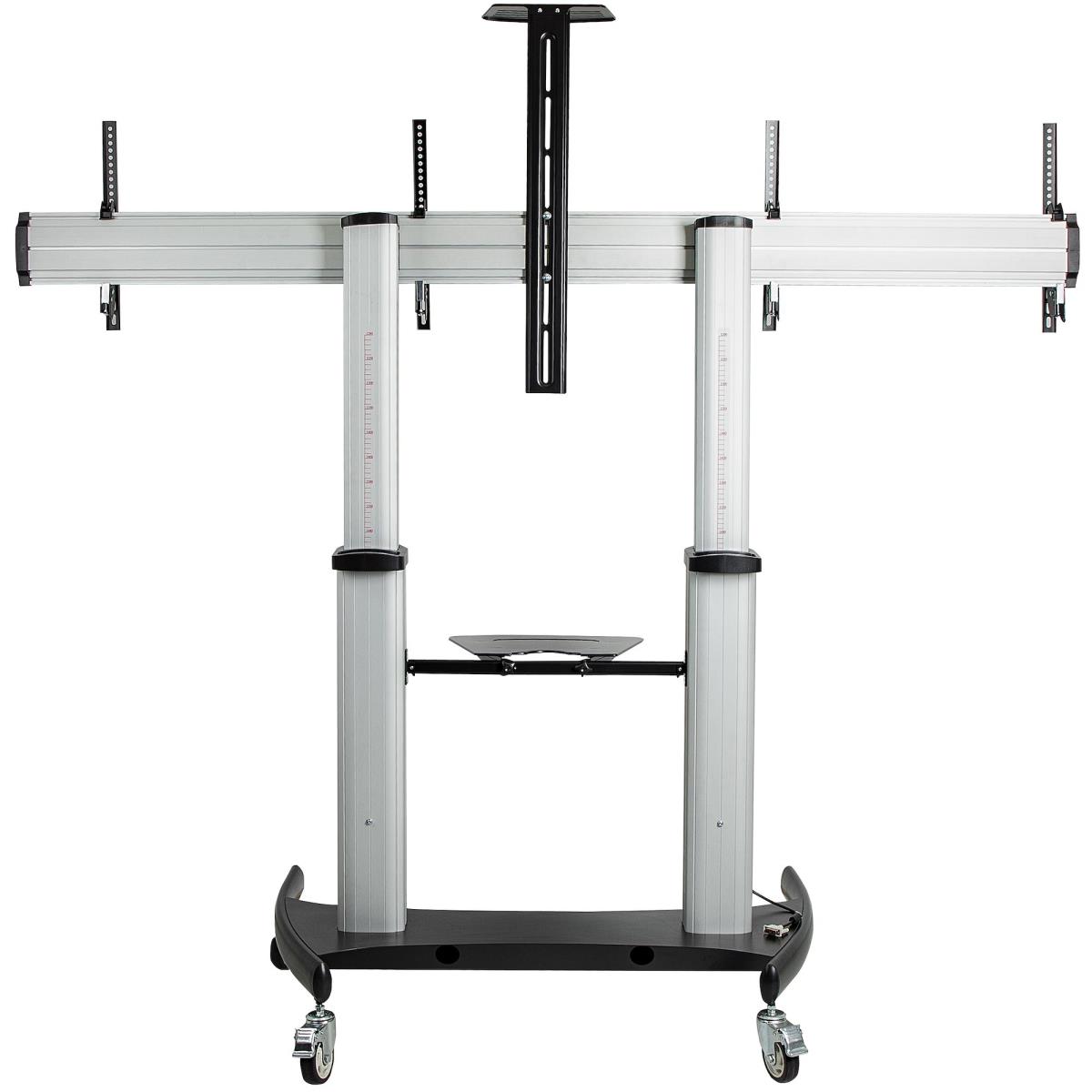 STARTECH.COM Dual Tv Cart/mount Rolling Tv Cart - Lockable Wheels