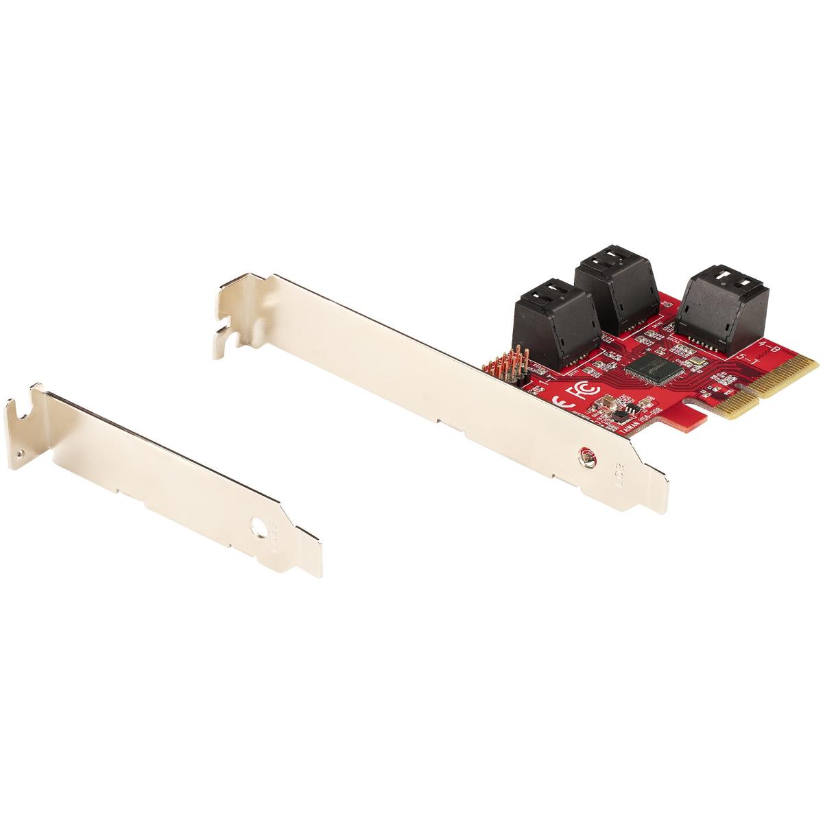 STARTECH.COM SATA Pci-e Card - 2 Port Pci-e SATA Expansion Card - 6gbps - Full/low Profile
