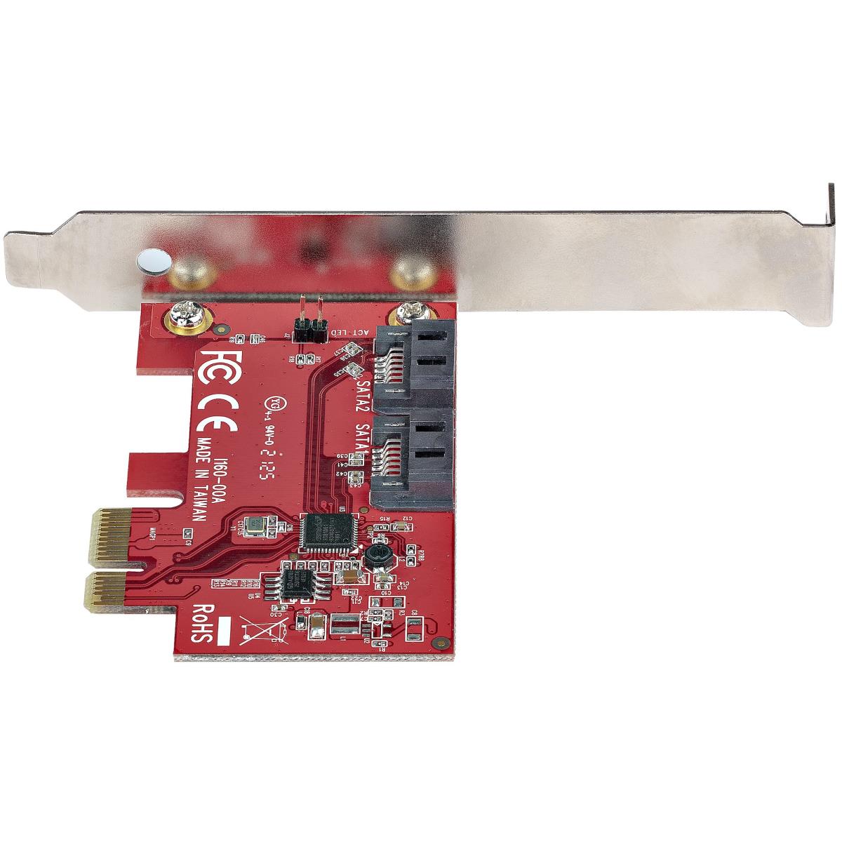STARTECH.COM SATA Pci-e Card - 2 Port Pci-e SATA Expansion Card - 6gbps - Full/low Profile