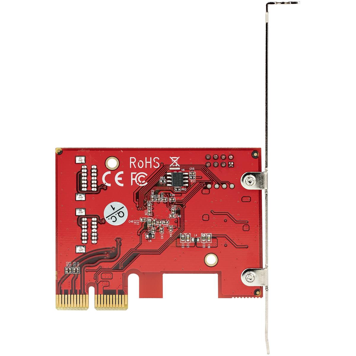STARTECH.COM SATA Pcie Card - 4 Port Pcie SATA Expansion Card - 6gbps - Low/full Profile - Stacked SATA Connectors - Asm1164 Non-raid