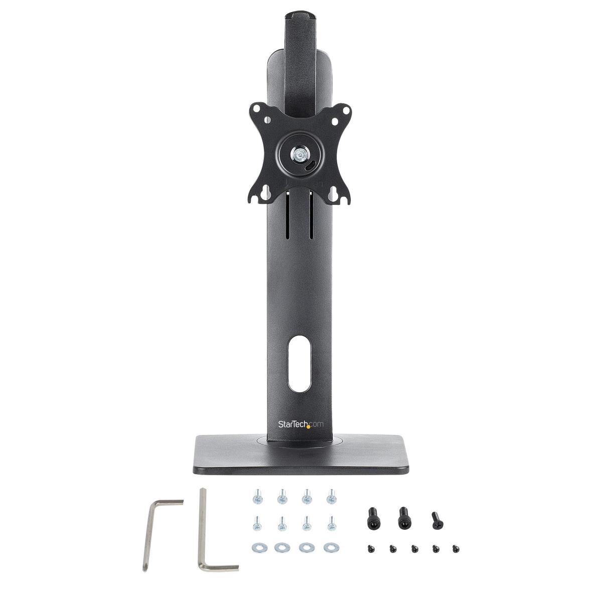 STARTECH.COM Free Standing Single Monitor Mount - Height Adjustable Monitor Stand