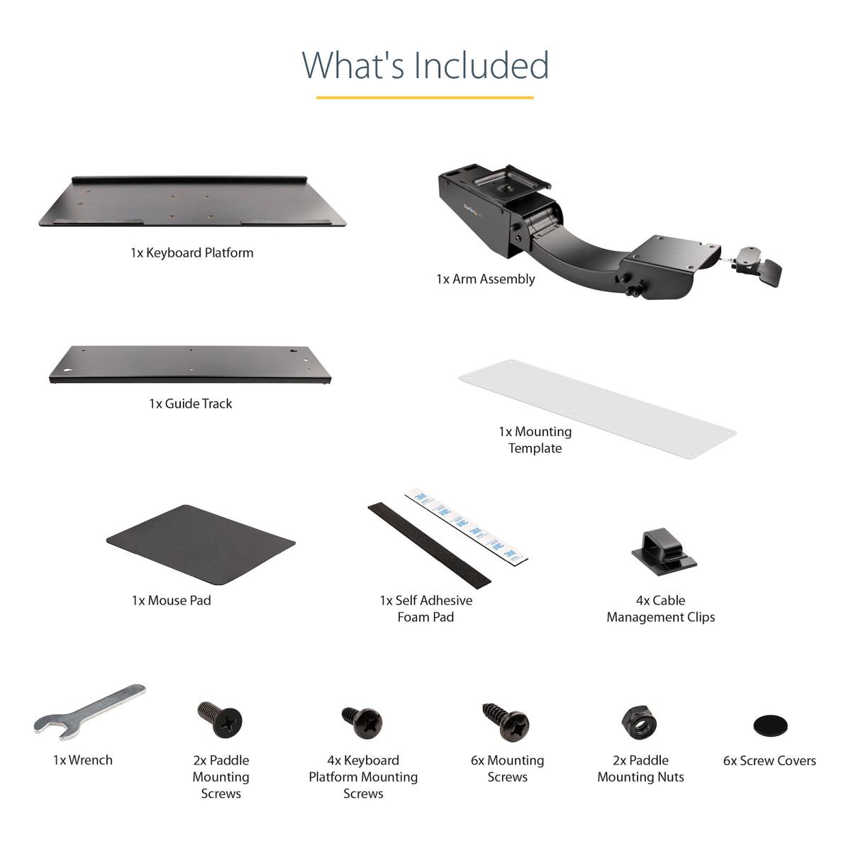 STARTECH.COM Under Desk Keyboard Tray - Adjustable