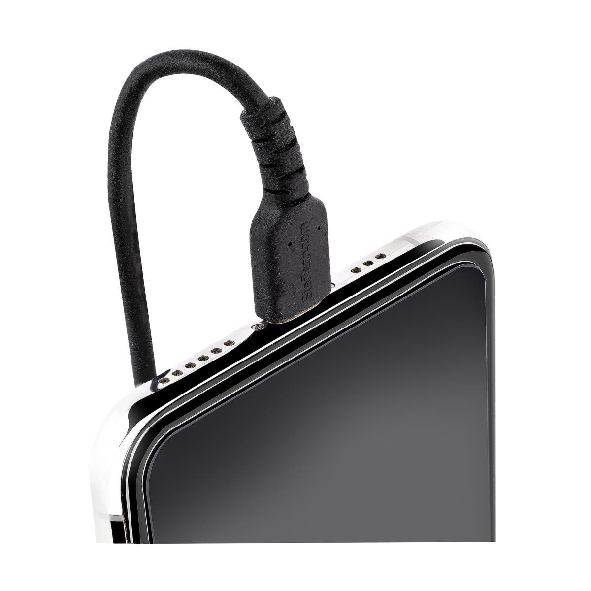 STARTECH.COM USB To Lightning Cable - Coiled Cable - 50cm Black