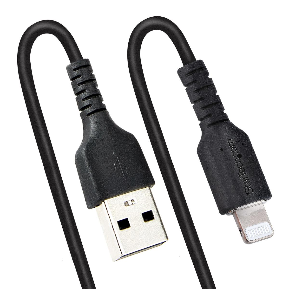STARTECH.COM USB To Lightning Cable - Coiled Cable - 50cm Black