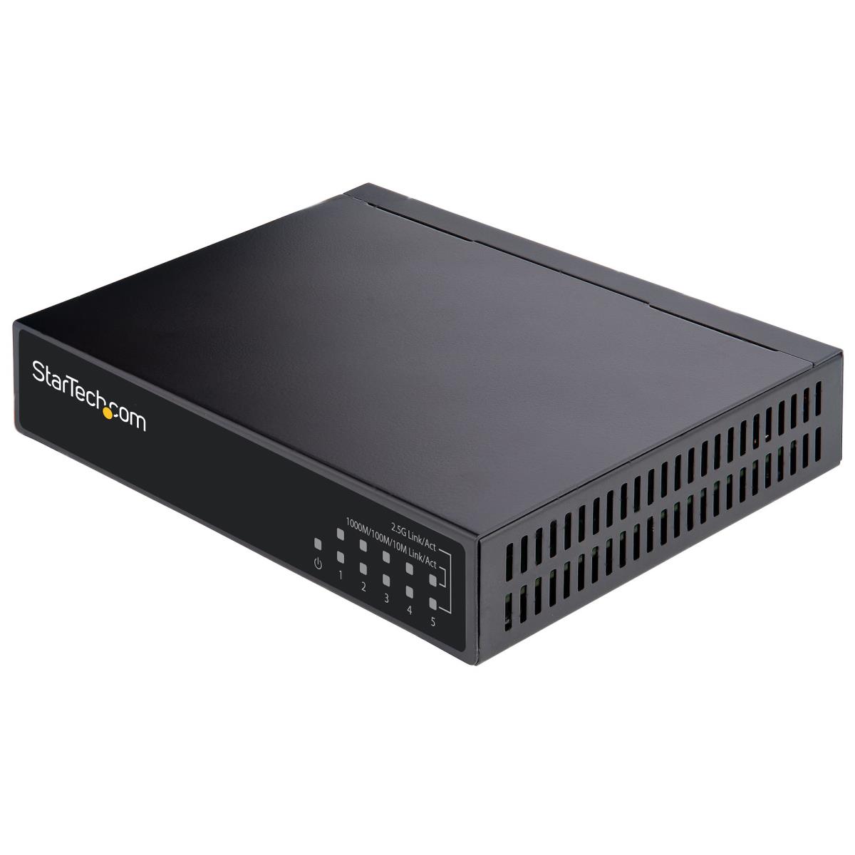 STARTECH.COM Unmanaged 2.5g Switch 5 Port - 10/100/1000mbps Devices - All-metal - Auto-mdix - 9k Jumbo