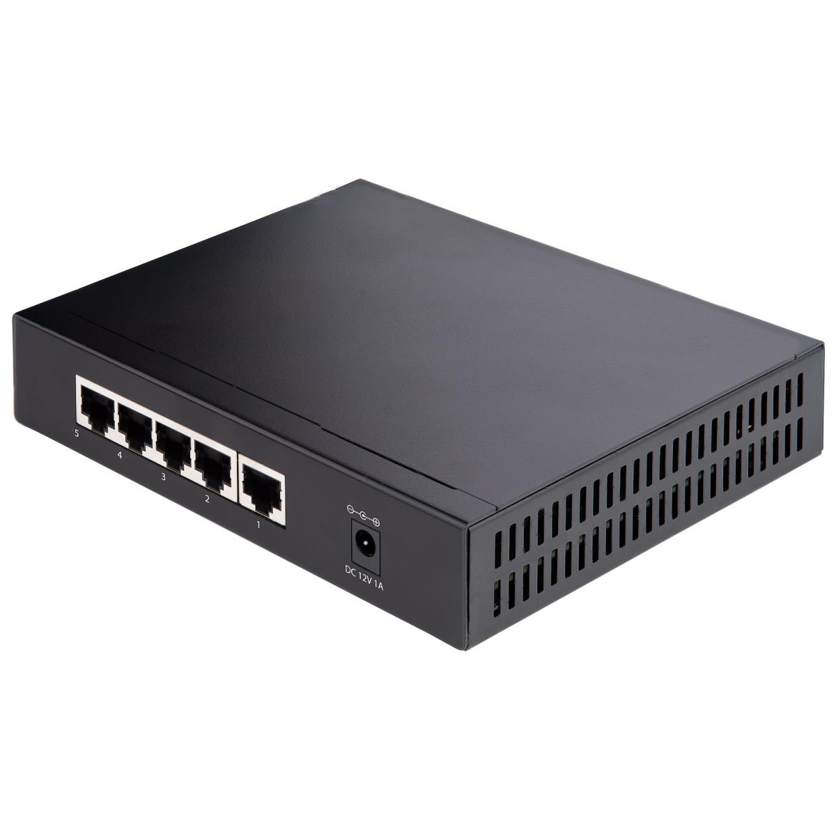 STARTECH.COM Unmanaged 2.5g Switch 5 Port - 10/100/1000mbps Devices - All-metal - Auto-mdix - 9k Jumbo