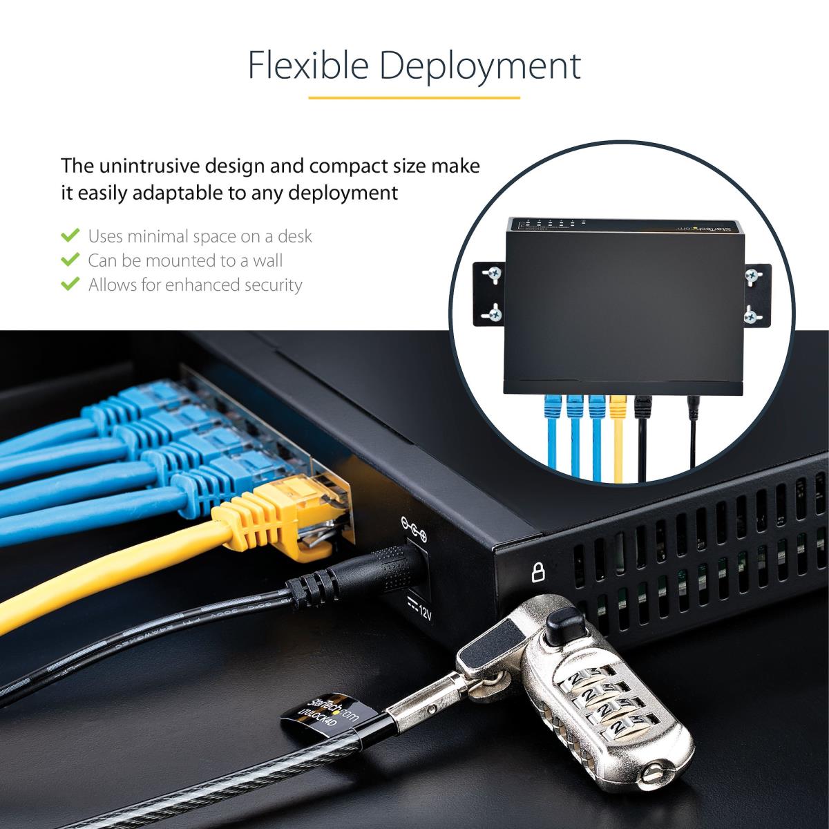 STARTECH.COM Unmanaged 2.5g Switch 5 Port - 10/100/1000mbps Devices - All-metal - Auto-mdix - 9k Jumbo
