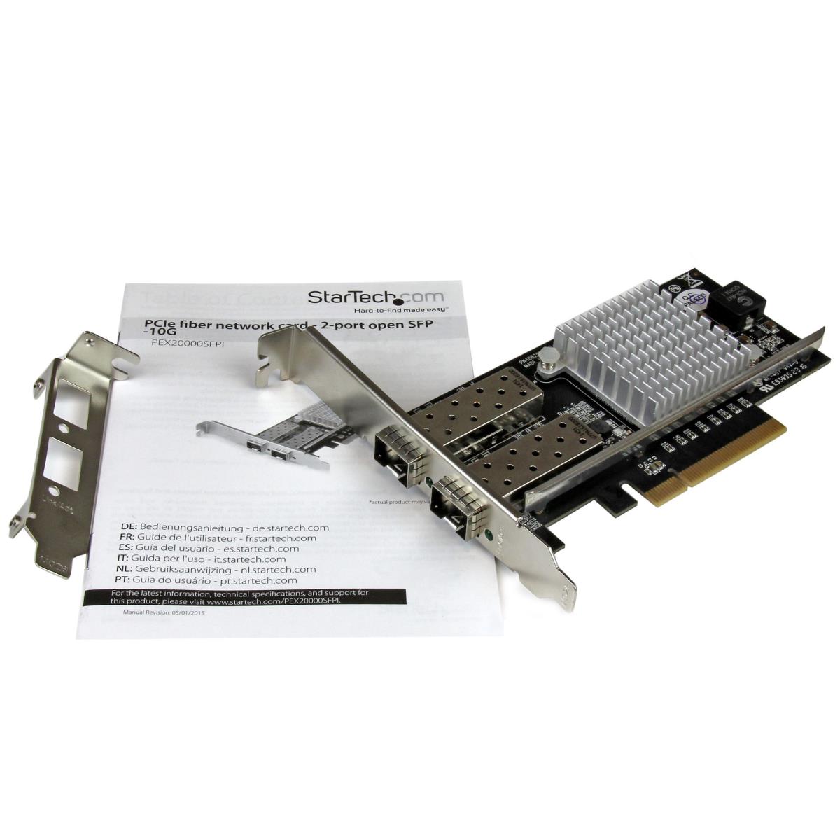 STARTECH.COM 2-port 10g Fiber Network Card With Open Sfp+ - Pci-e, Intel Chip