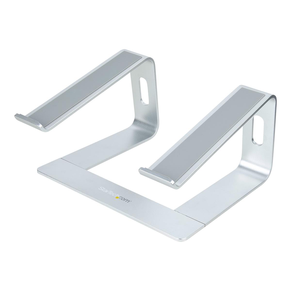STARTECH.COM Laptop Stand For Desk, Supports 5kg/11lb, Aluminum, Silver