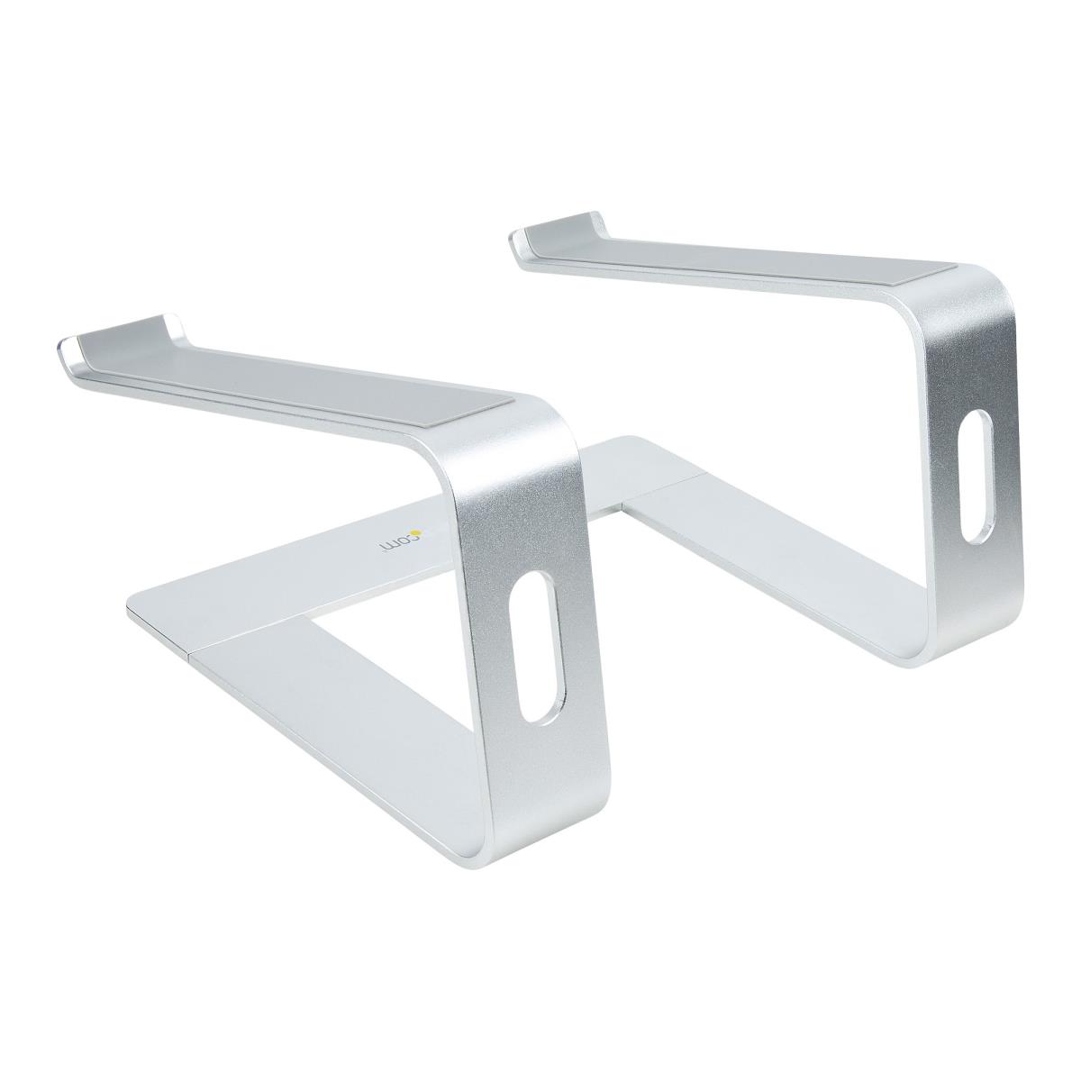 STARTECH.COM Laptop Stand For Desk, Supports 5kg/11lb, Aluminum, Silver