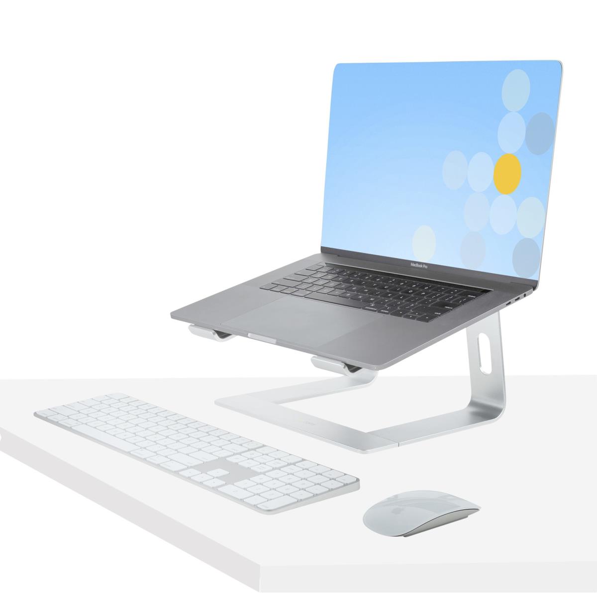 STARTECH.COM Laptop Stand For Desk, Supports 5kg/11lb, Aluminum, Silver