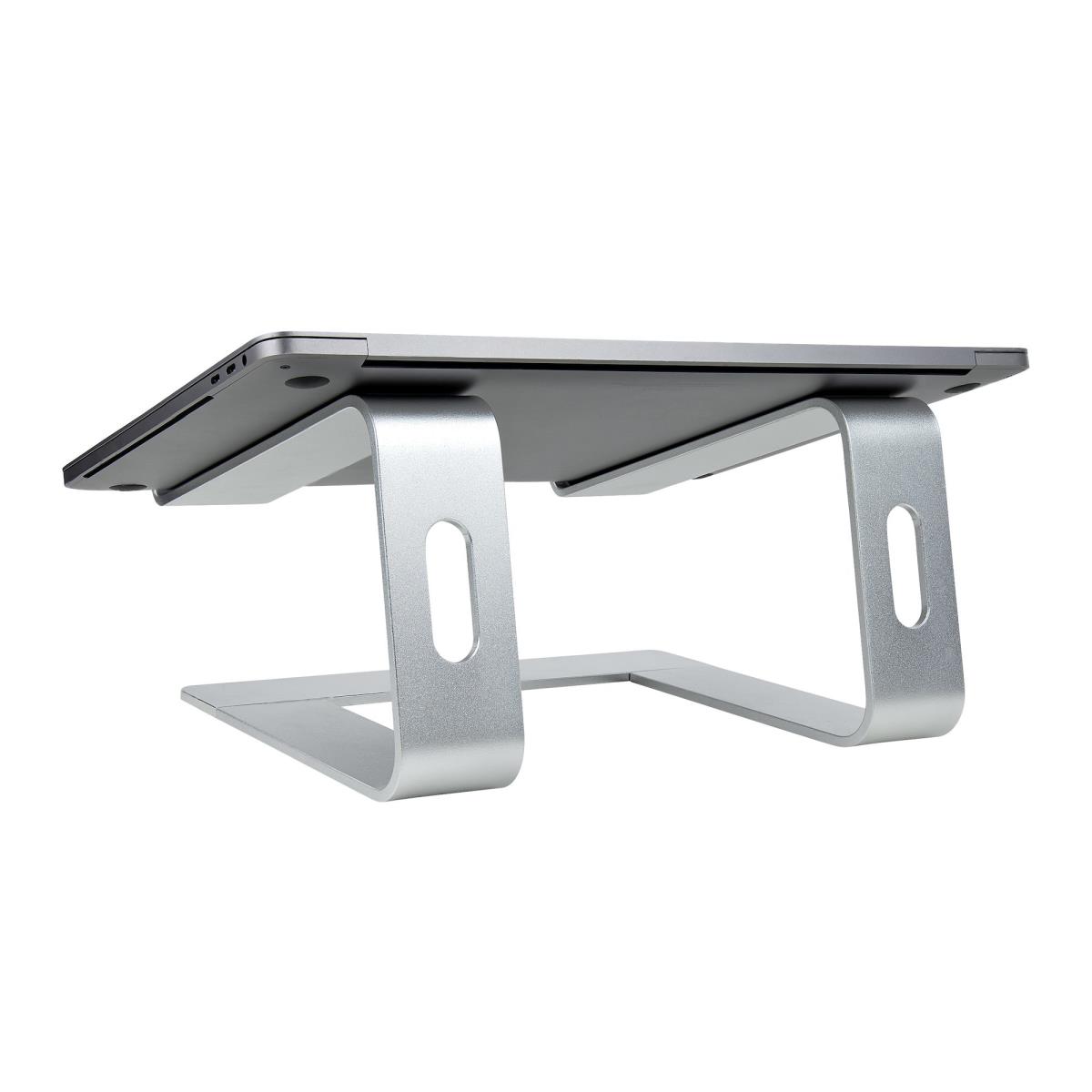 STARTECH.COM Laptop Stand For Desk, Supports 5kg/11lb, Aluminum, Silver