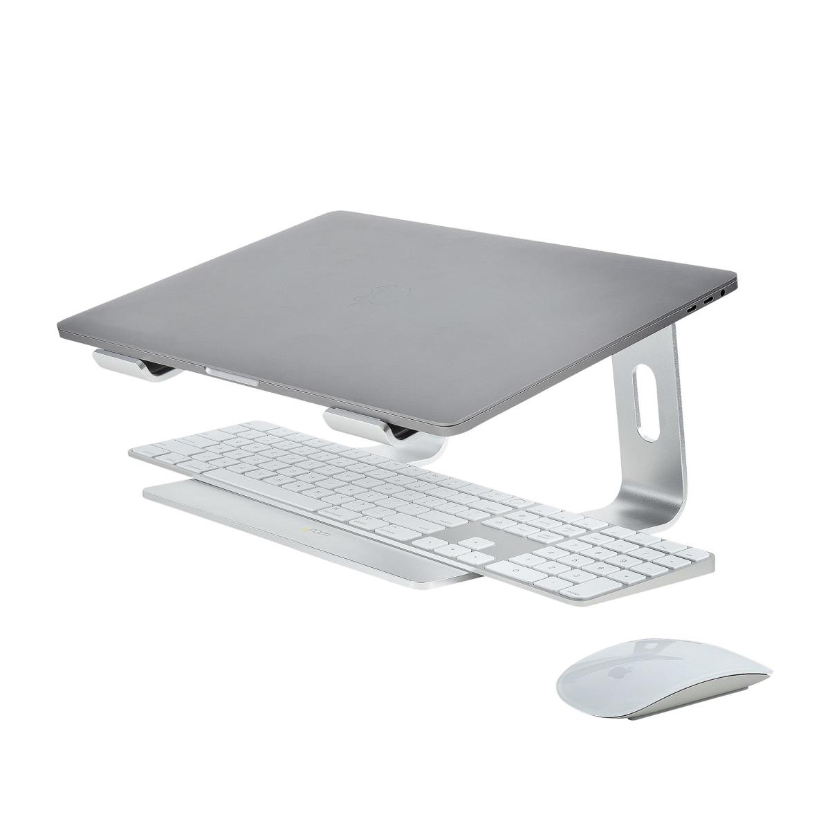 STARTECH.COM Laptop Stand For Desk, Supports 5kg/11lb, Aluminum, Silver