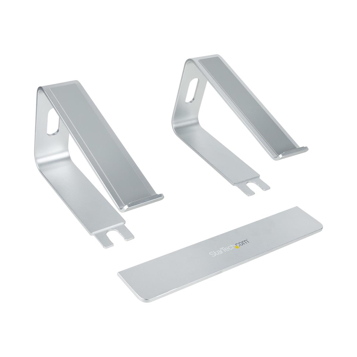 STARTECH.COM Laptop Stand For Desk, Supports 5kg/11lb, Aluminum, Silver