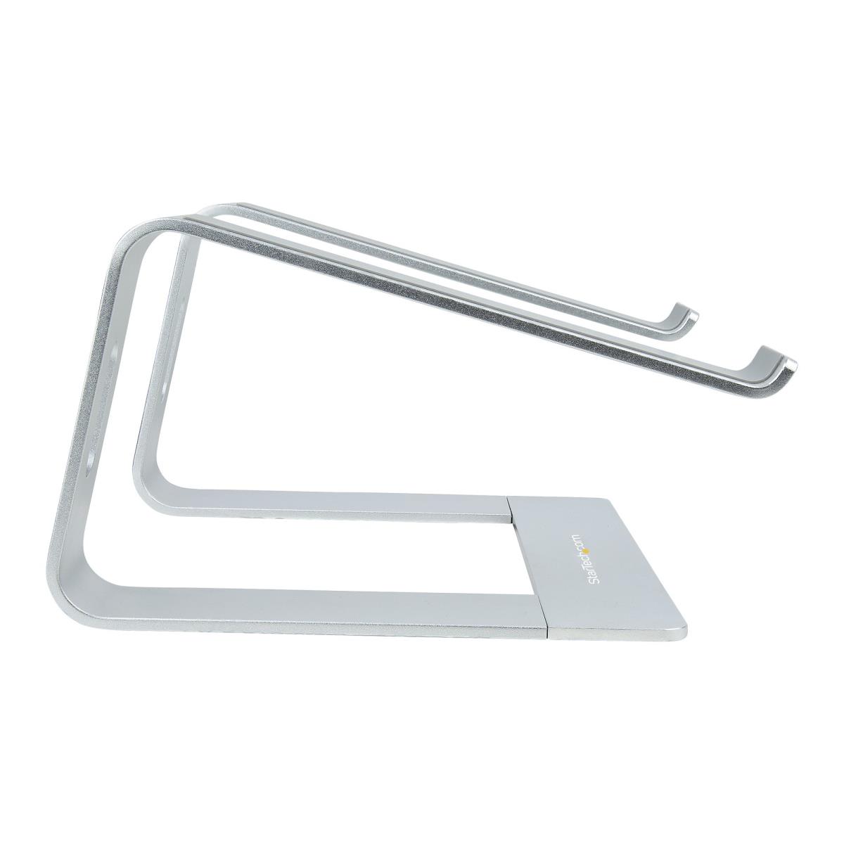 STARTECH.COM Laptop Stand For Desk, Supports 5kg/11lb, Aluminum, Silver
