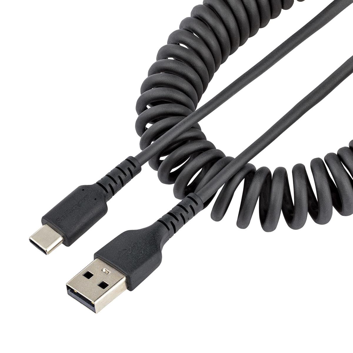 STARTECH.COM USB A To C Charging Cable Coiled M/m 50cm