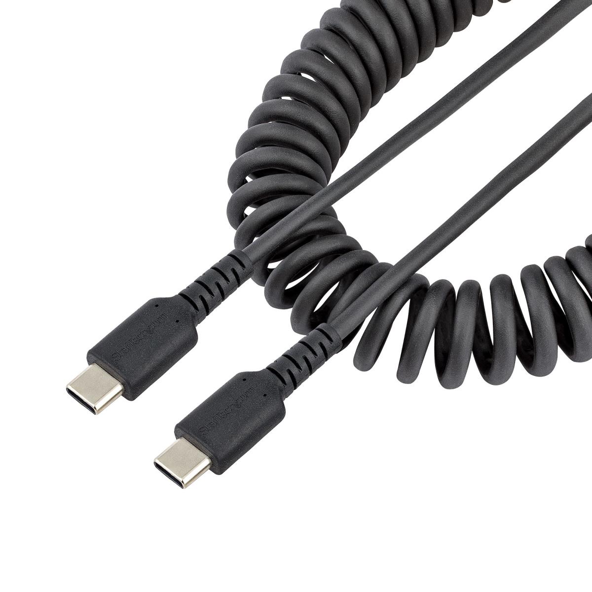 STARTECH.COM USB C Charging Cable Coiled M/m 1m