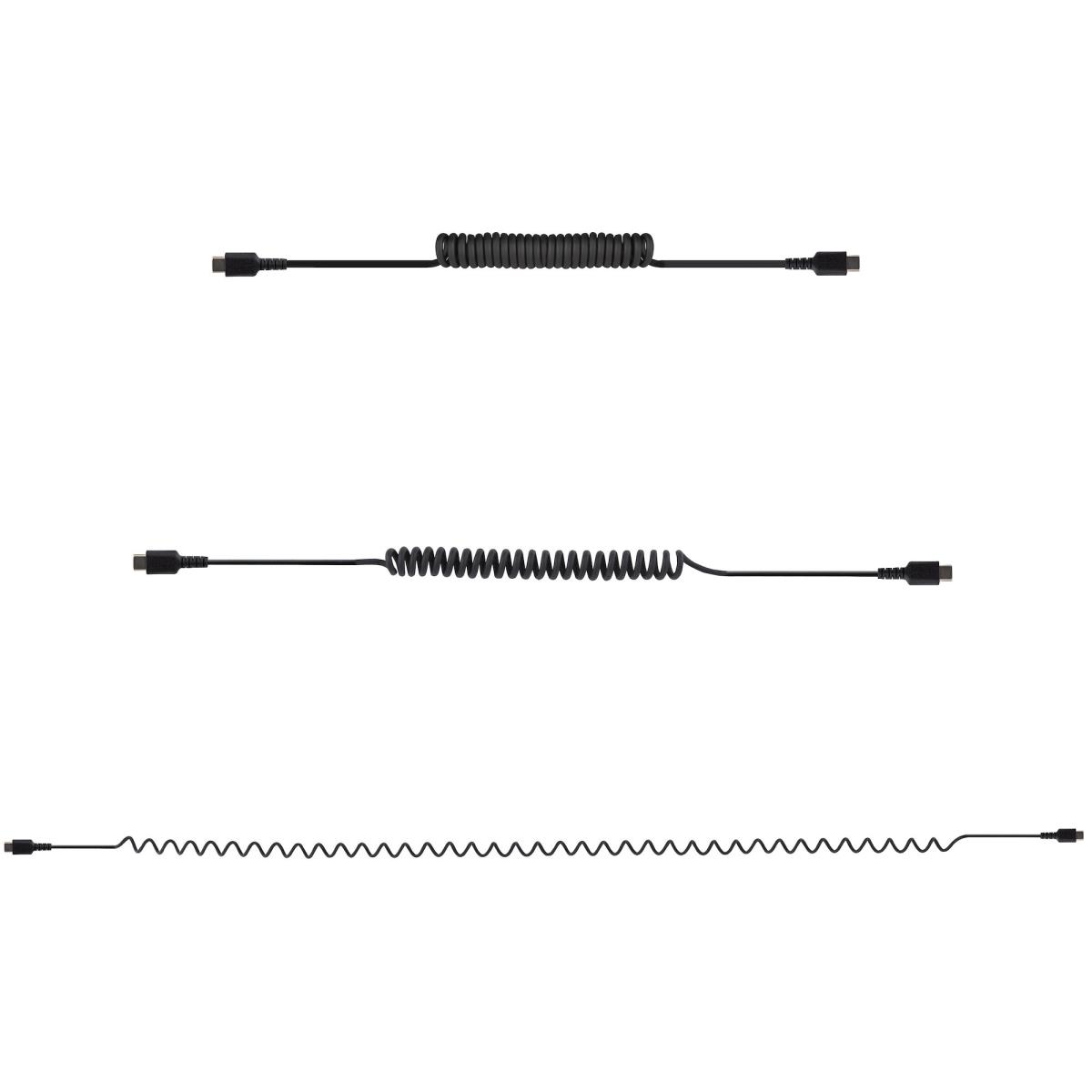 STARTECH.COM USB C Charging Cable Coiled M/m 1m