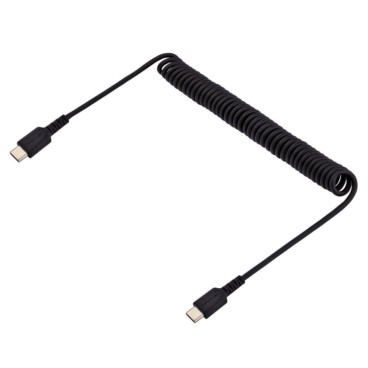STARTECH.COM USB C Charging Cable Coiled M/m 1m