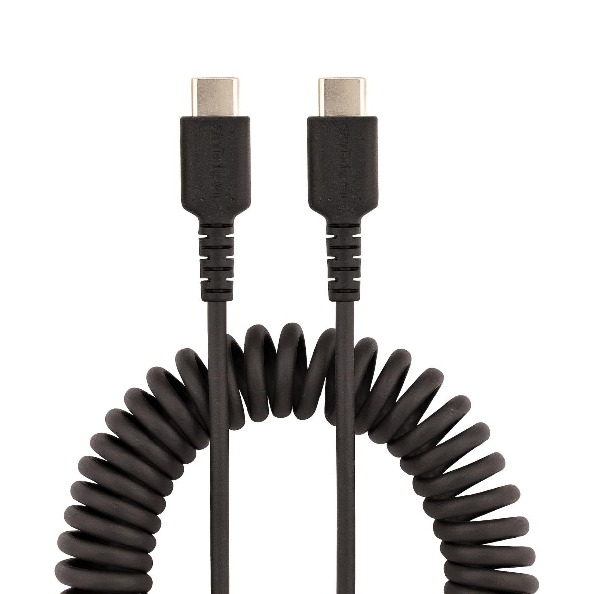STARTECH.COM USB C Charging Cable Coiled M/m 50cm