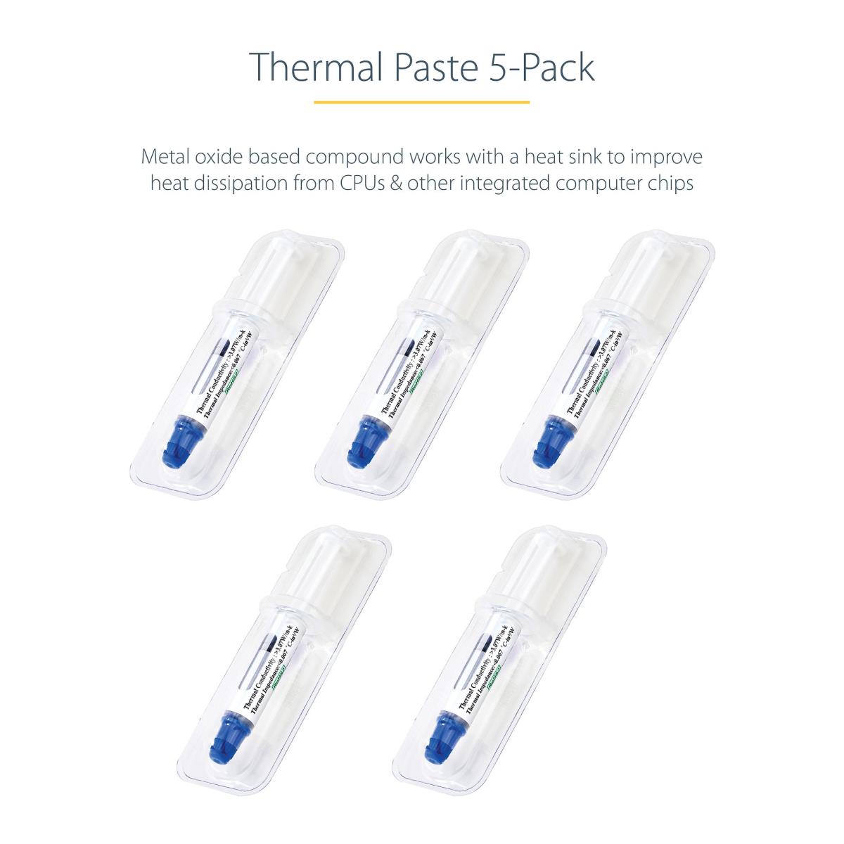 STARTECH.COM Thermal Paste Pack Of 5 Syringes Rohs