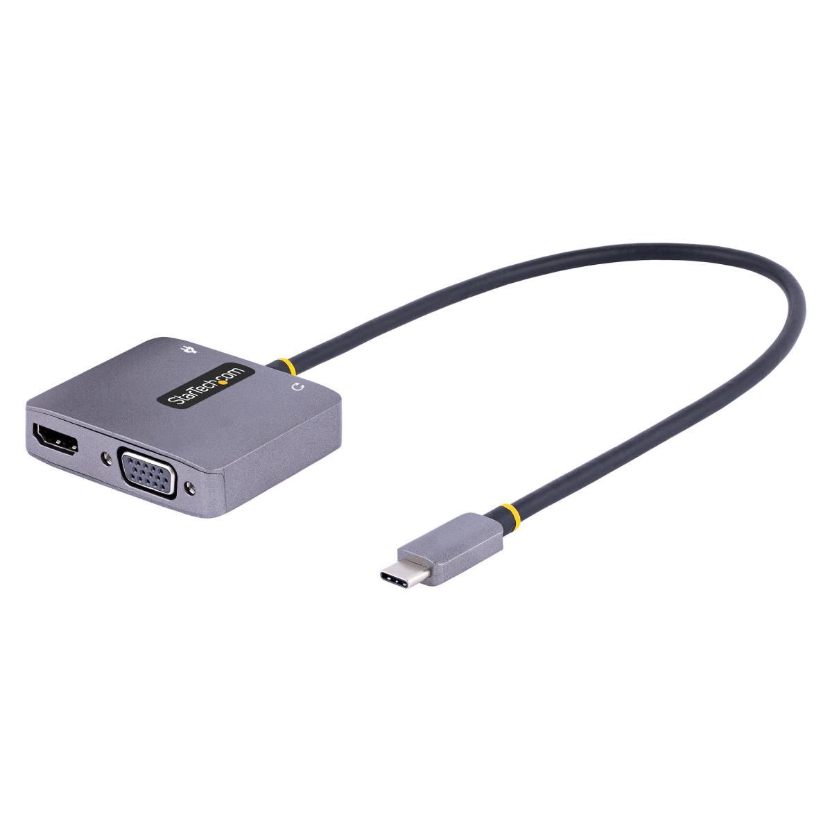 STARTECH.COM USB C Video Adapter - USB C To Hdmi Vga Multiport Adapter 3.5mm