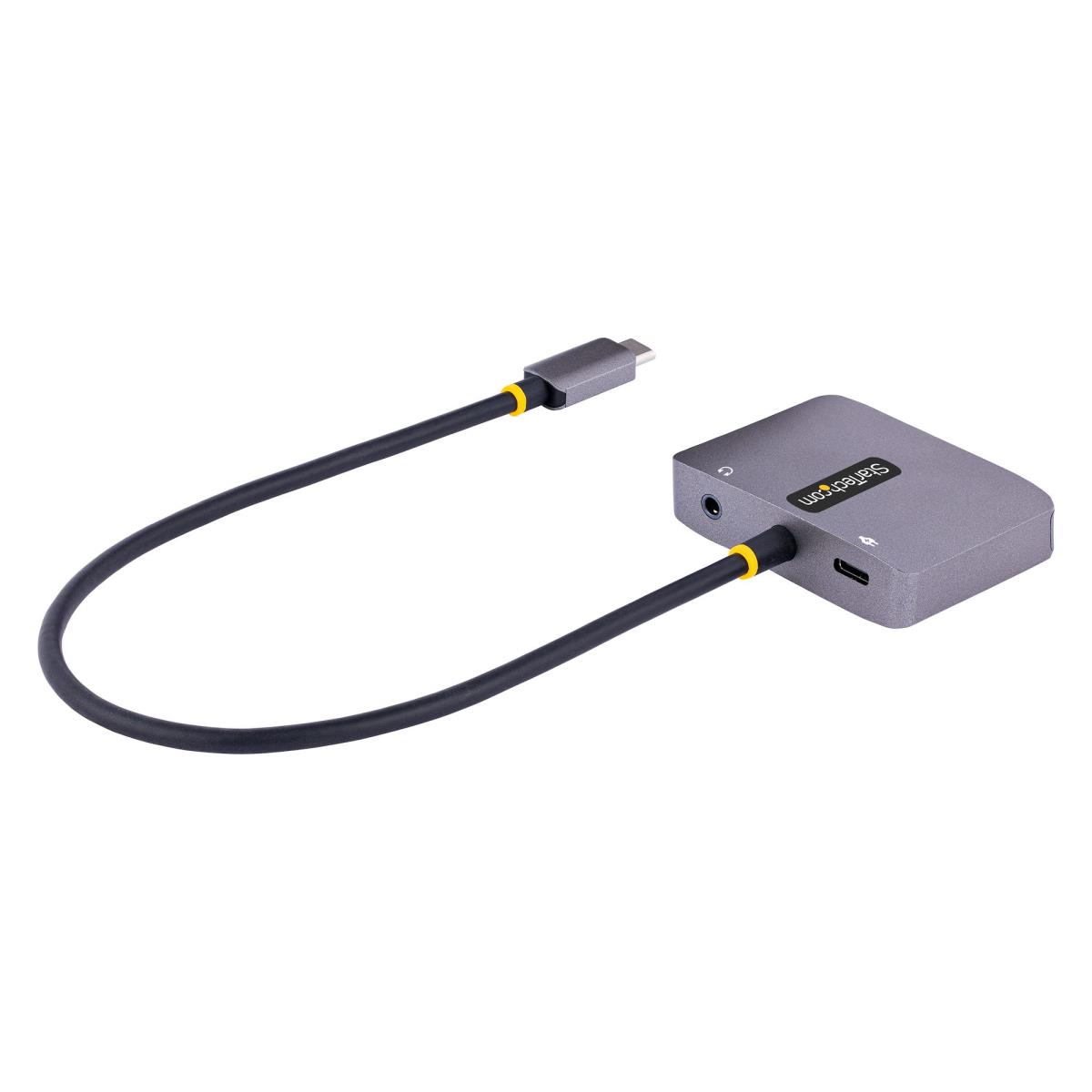 STARTECH.COM USB C Video Adapter - USB C To Hdmi Vga Multiport Adapter 3.5mm