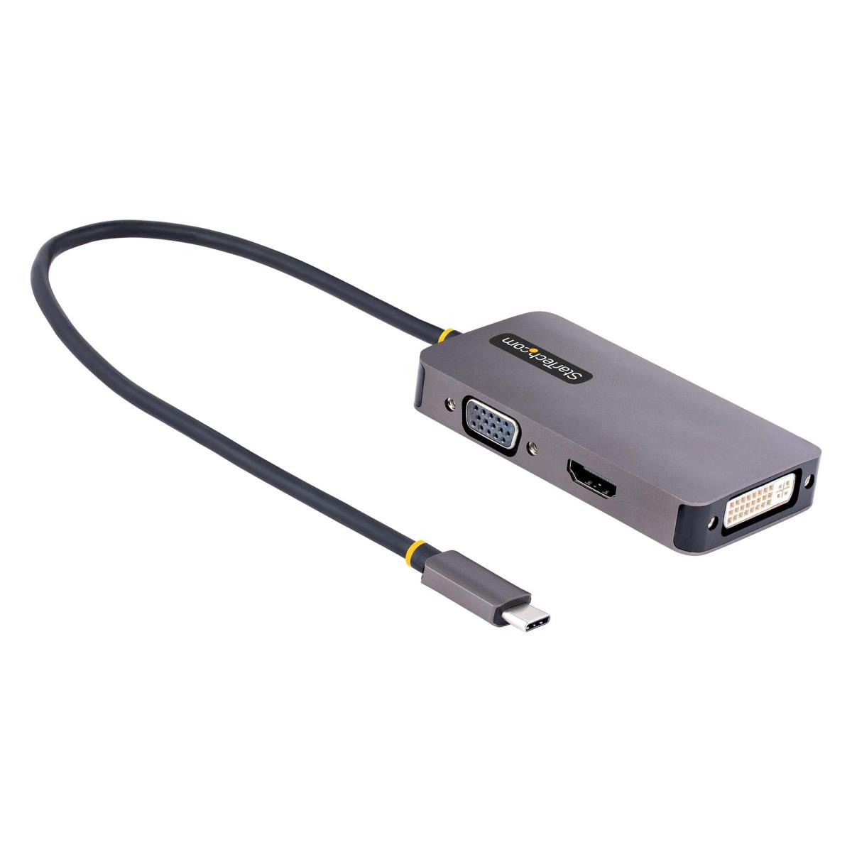 STARTECH.COM USB Type-c To Vga DVI Or Hdmi Travel Adapter 4k 60hz