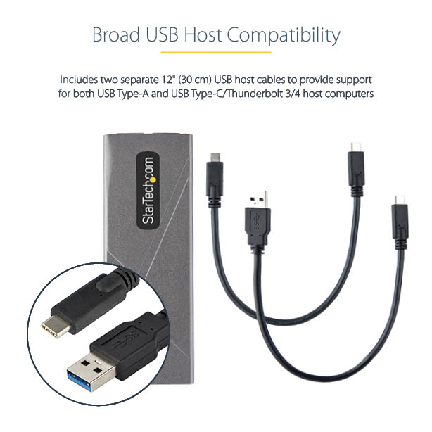 STARTECH.COM M.2 Pci-e Nvme/m.2 SATA SSD USB Enclosure
