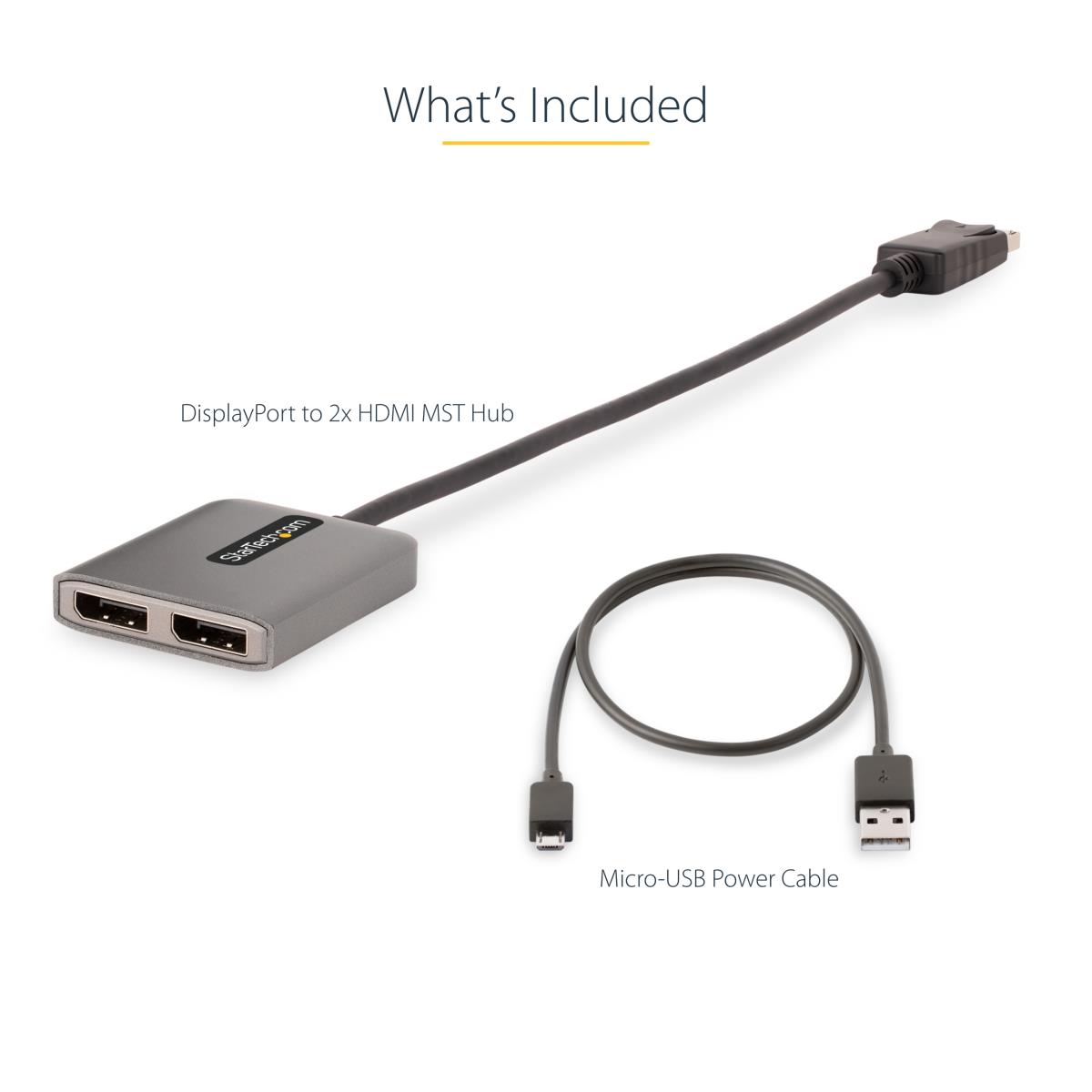 STARTECH.COM Dp To Dual Hdmi Mst Hub - Dual Hdmi 4k 60hz
