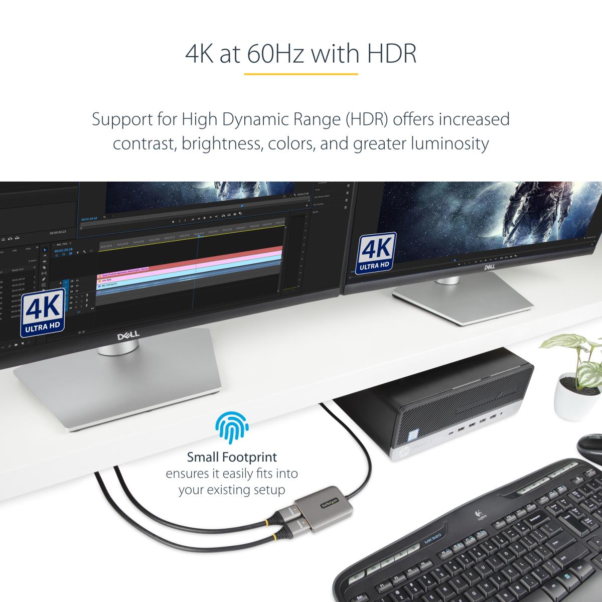 STARTECH.COM Dp To Dual Hdmi Mst Hub - Dual Hdmi 4k 60hz