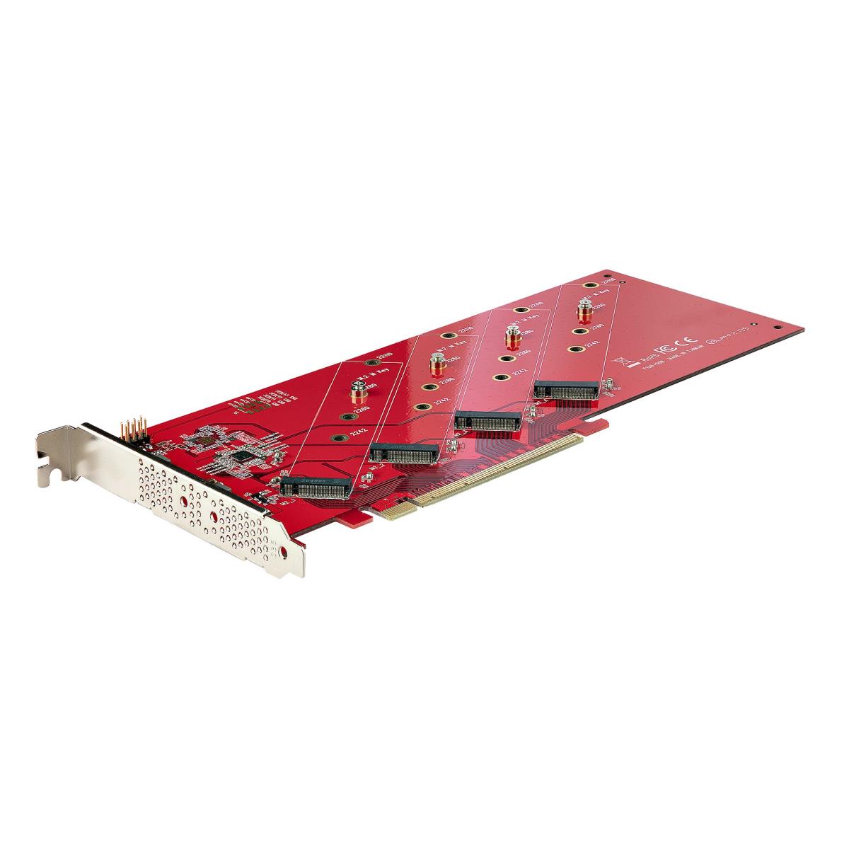 STARTECH.COM Quad M.2 Pci-e SSD Adapter Card With Bifurcation Pci-e 4.0