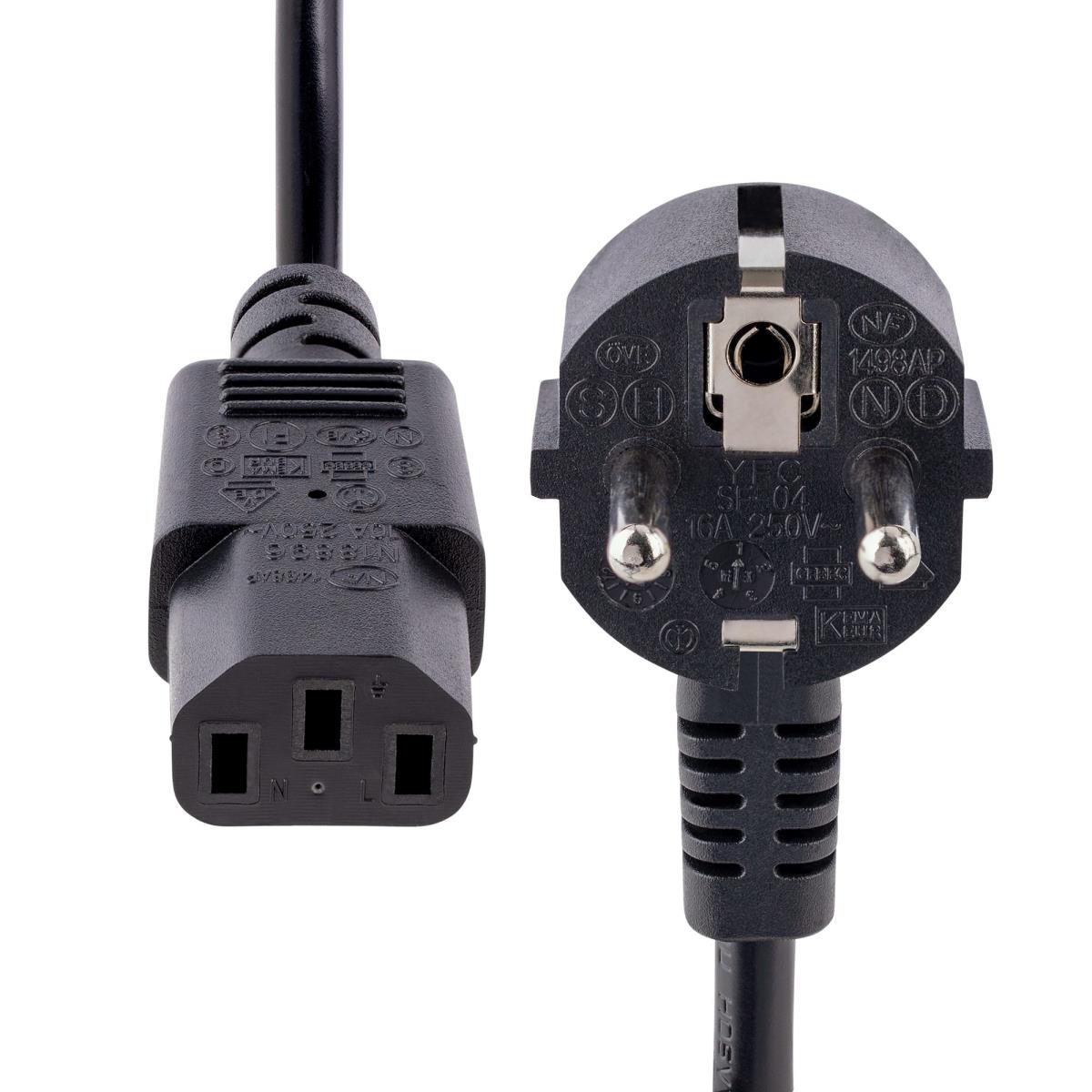 STARTECH.COM Computer Power Cord - Schucko To C13 18awg 3m