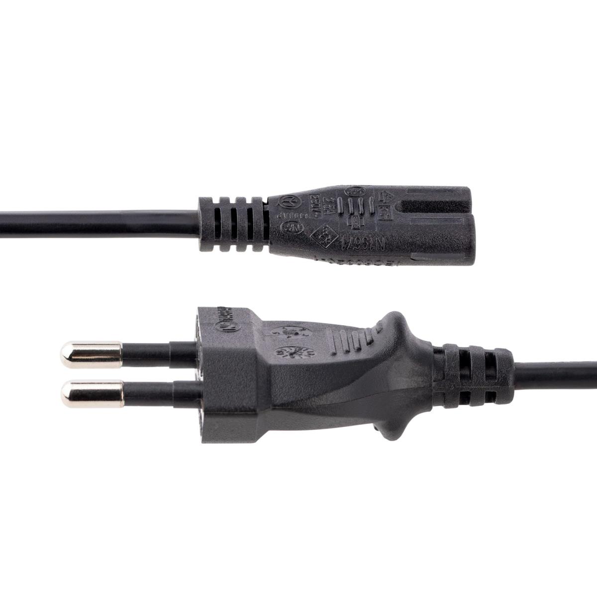 STARTECH.COM Laptop Power Cord - Plug To C7 - 18awg 2m