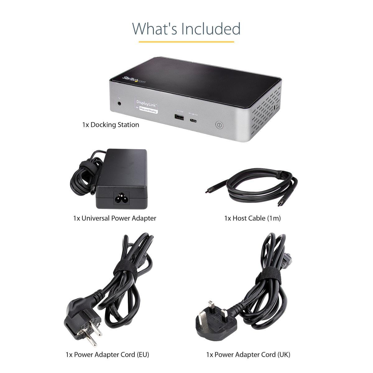 STARTECH.COM Docking Stations - Universal USB-c Dock Quad Video Quad 4k 60hz Dp Or Hdmi 100w Pd