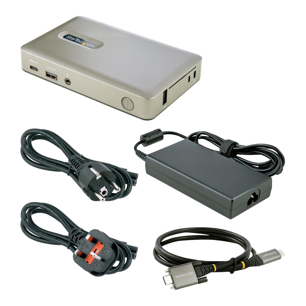 STARTECH.COM Docking Stations - USB C Dock DisplayPort 4k 30hz Or Vga/65w Pd/4-port USB Hub/gbe