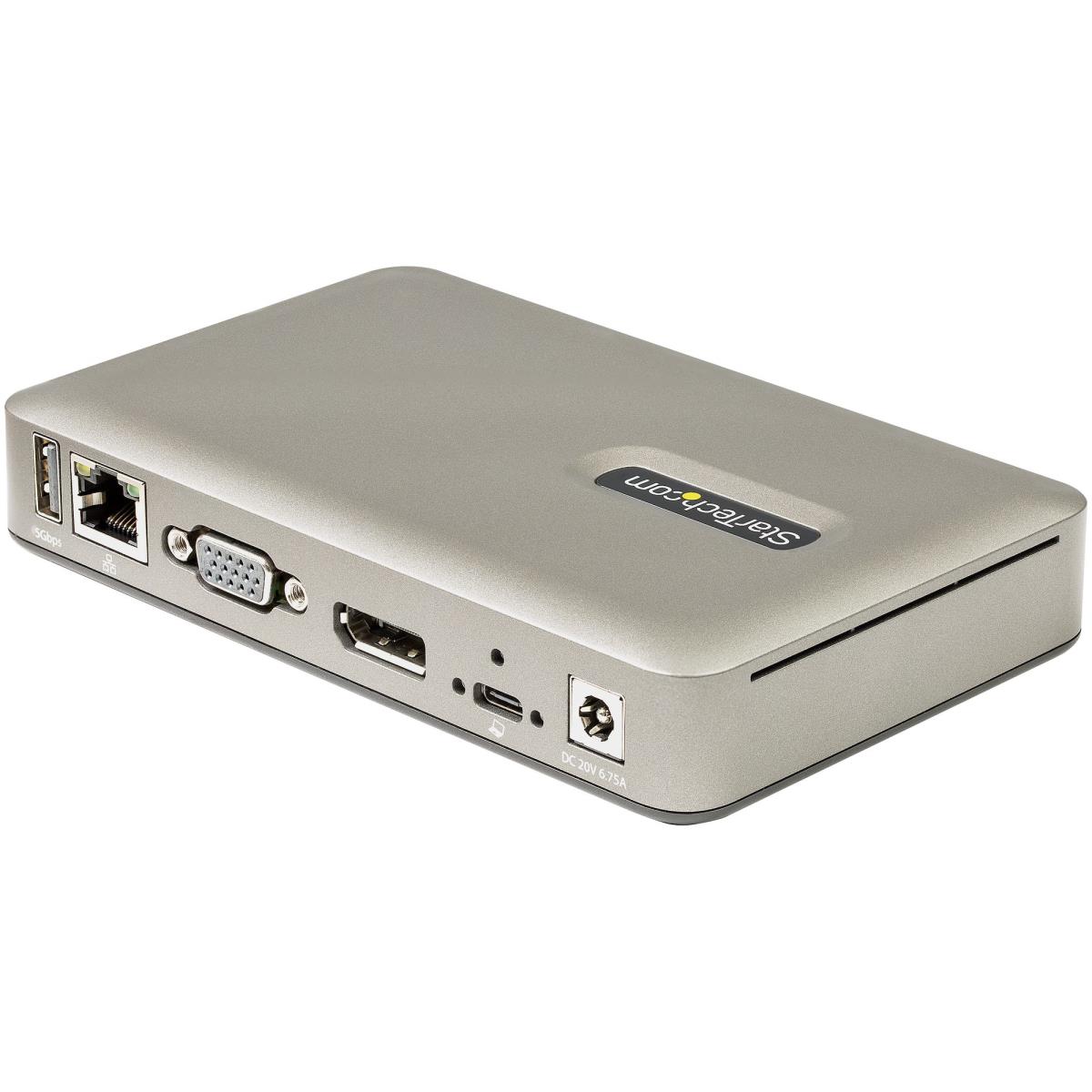 STARTECH.COM Docking Stations - USB C Dock DisplayPort 4k 30hz Or Vga/65w Pd/4-port USB Hub/gbe