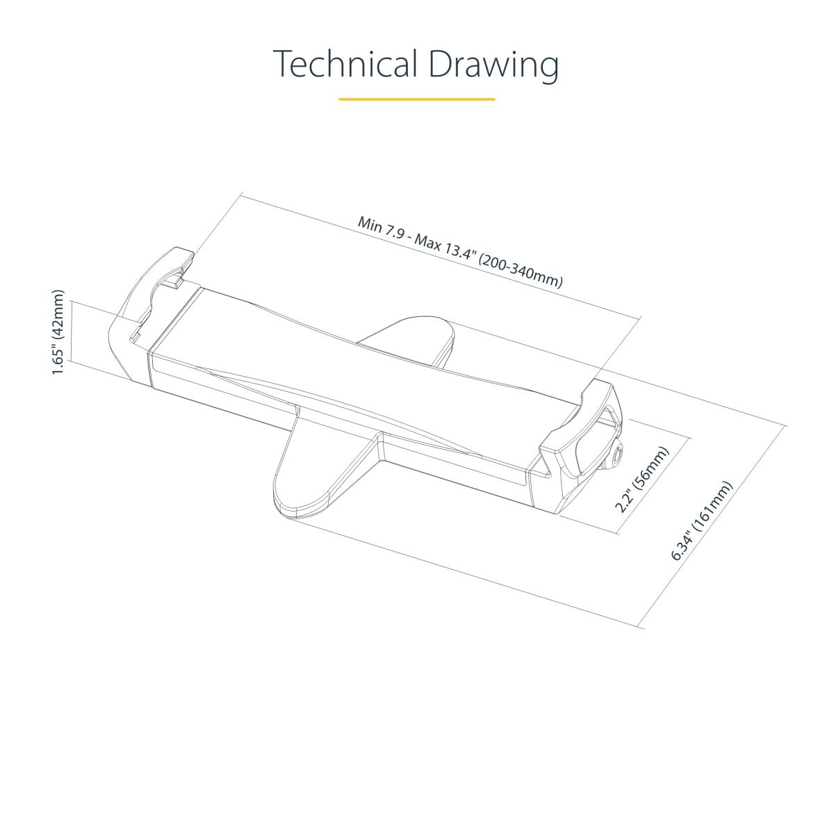 STARTECH.COM Vesa Mount Adapter For Tablet - 7.9 To 12.5in Display Anti-theft