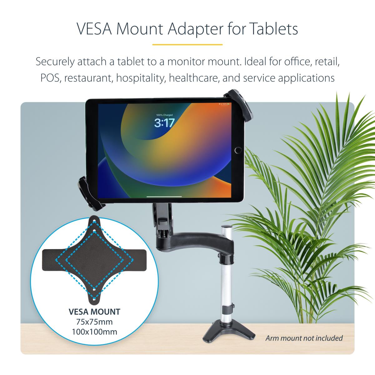 STARTECH.COM Vesa Mount Adapter For Tablet - 7.9 To 12.5in Display Anti-theft