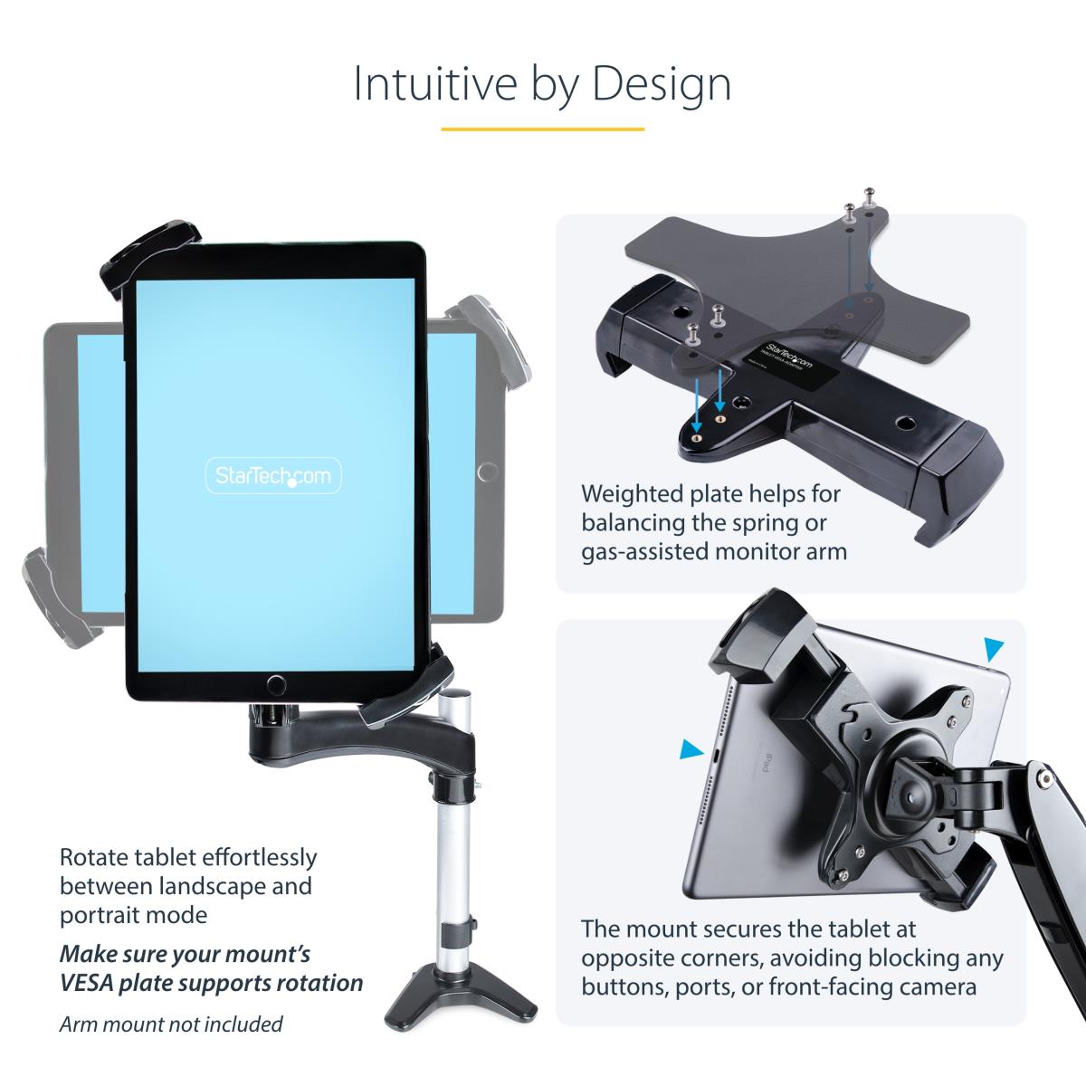 STARTECH.COM Vesa Mount Adapter For Tablet - 7.9 To 12.5in Display Anti-theft