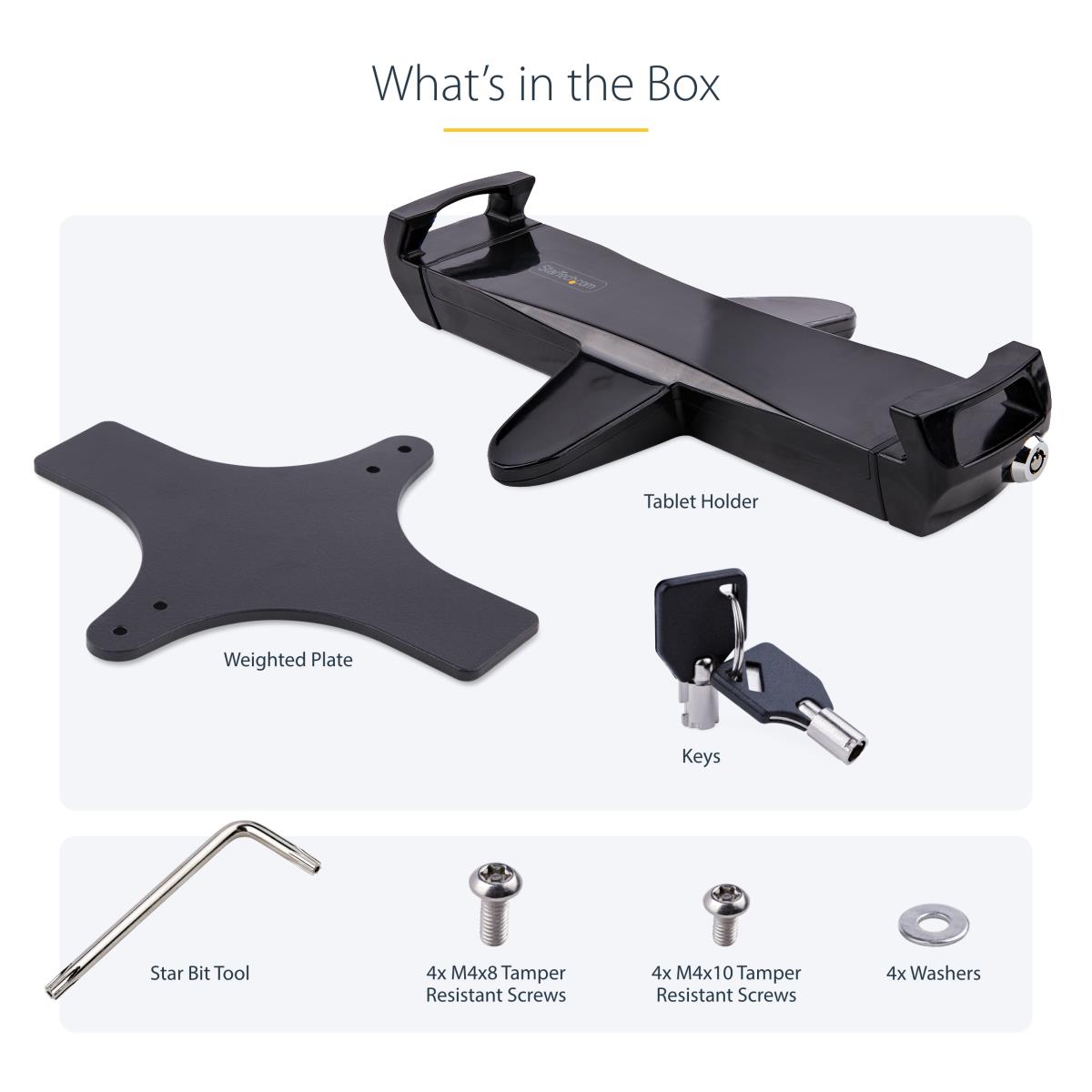 STARTECH.COM Vesa Mount Adapter For Tablet - 7.9 To 12.5in Display Anti-theft