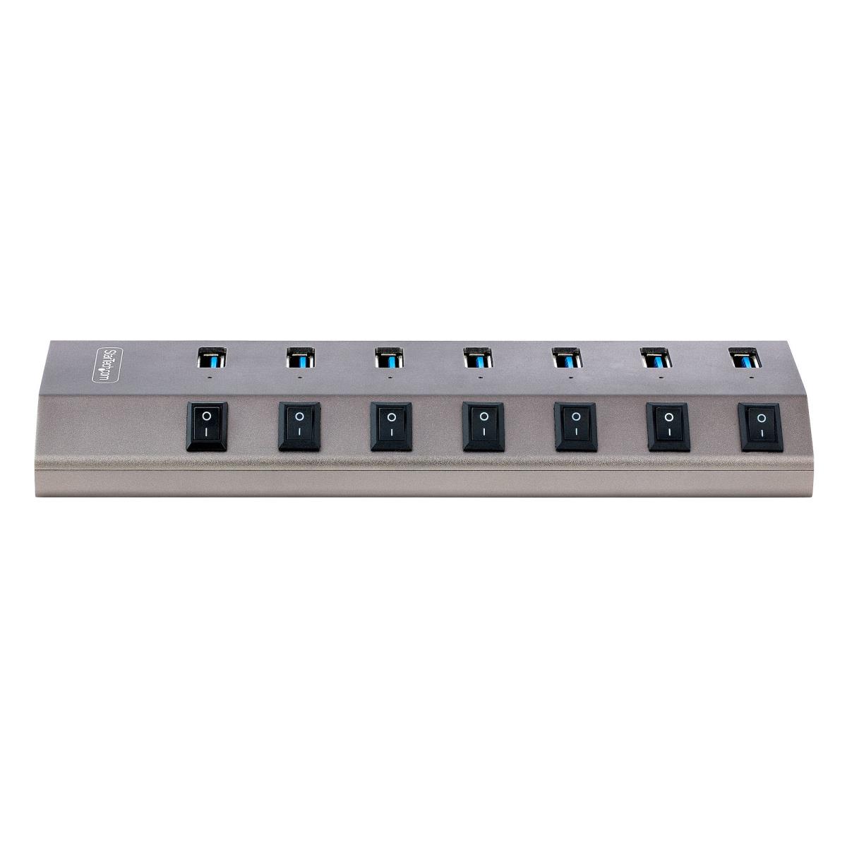 STARTECH.COM USB-c Hub - 7-port Self-powered With Individual On/off Switches, USB 3.0 5gbps Expansion Hub W/power Supply