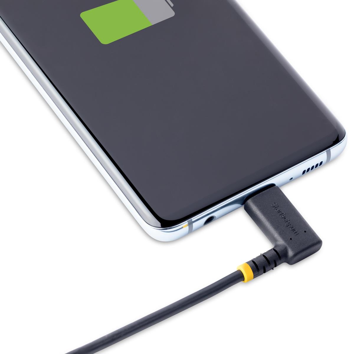 STARTECH.COM USB A To C Charging Cable Angled 15.24cm